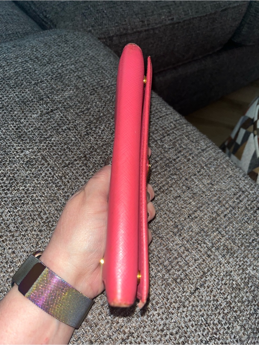 Prada Wallet In Pink Peony - Picture 9 of 10